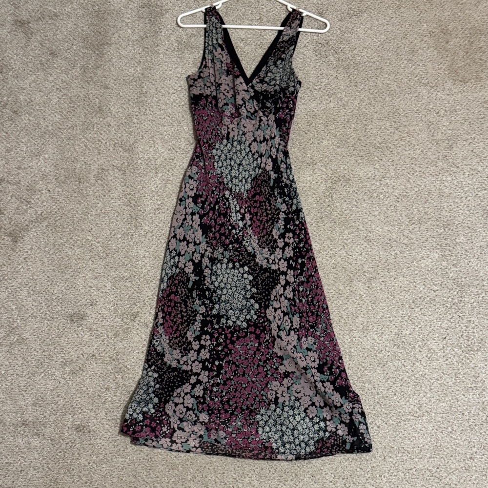Max & Cleo Floral Maxi Dress - Black, Pink, Gray